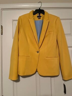 NWT -Tommy Hilfiger Golden Yellow Women's Tailored Blazer NEW